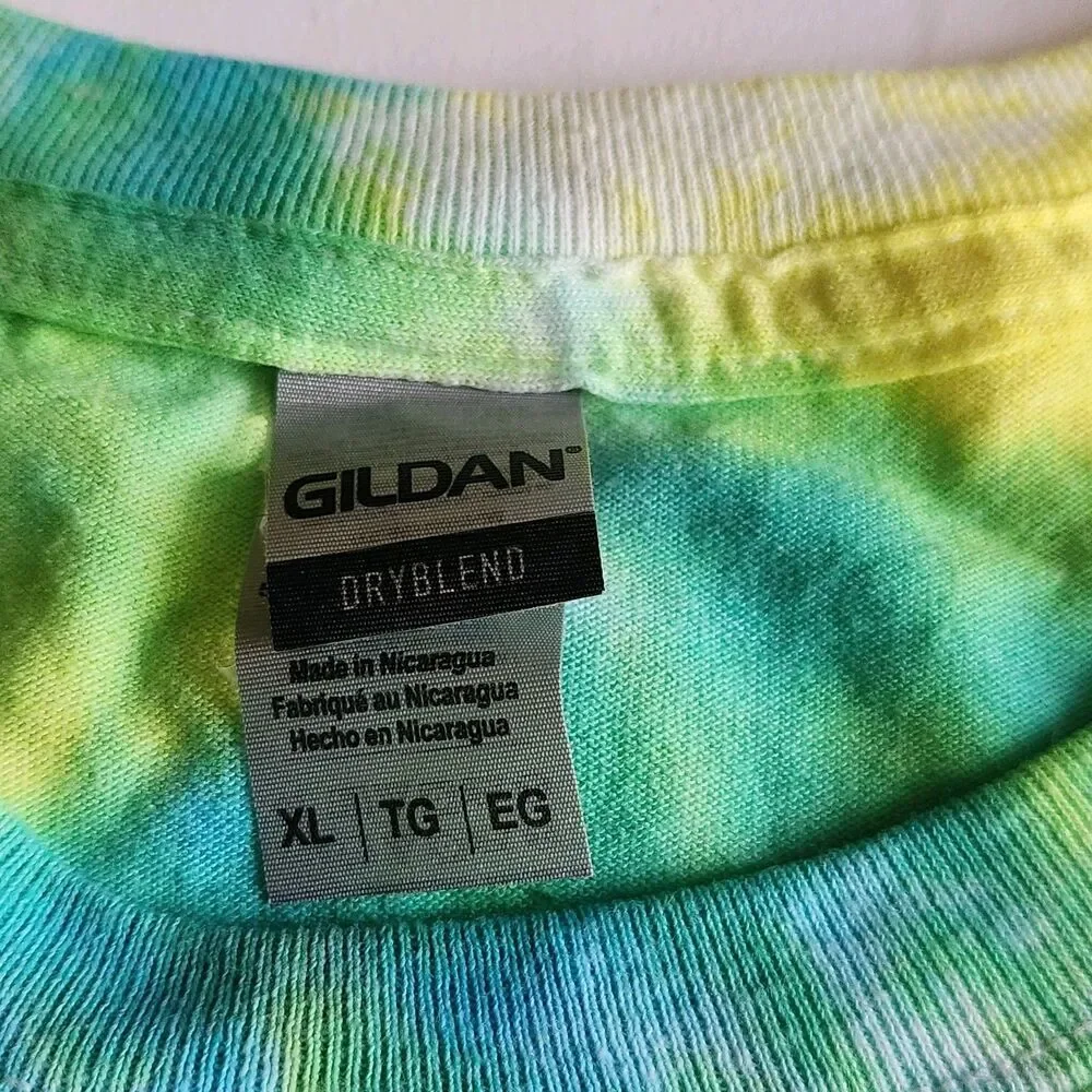 Vintage Tie-Dye Chevy Logo T-Shirt Men's XL USA Colorful